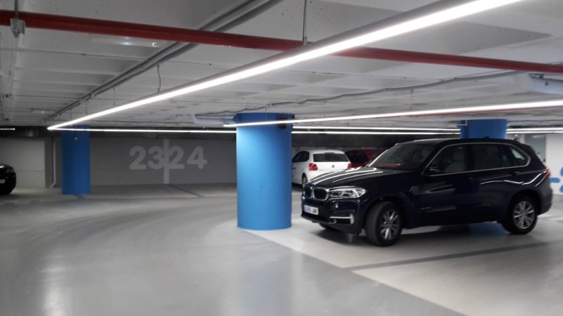 Iluminación Garviled - Parking Madrid - Kurva