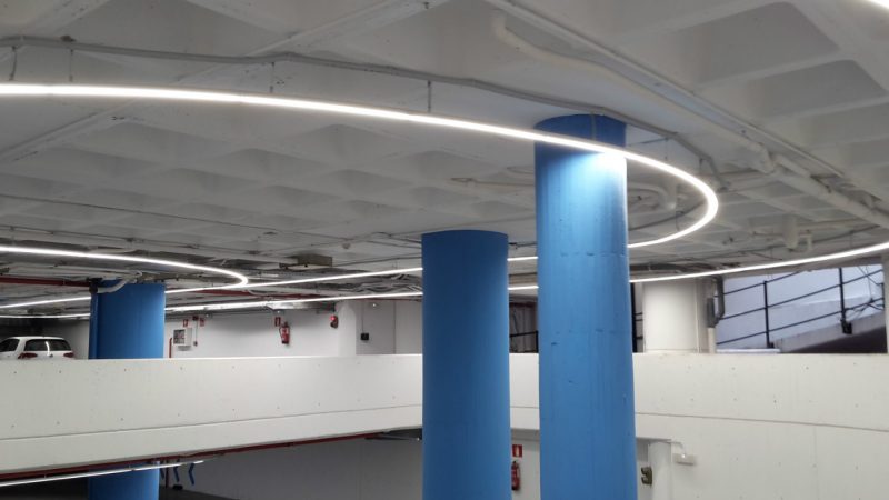 Iluminación Garviled - Parking Madrid - Kurva