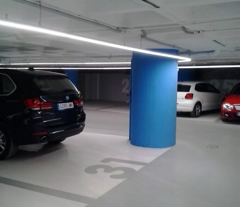 Iluminación Garviled - Parking Madrid - Kurva